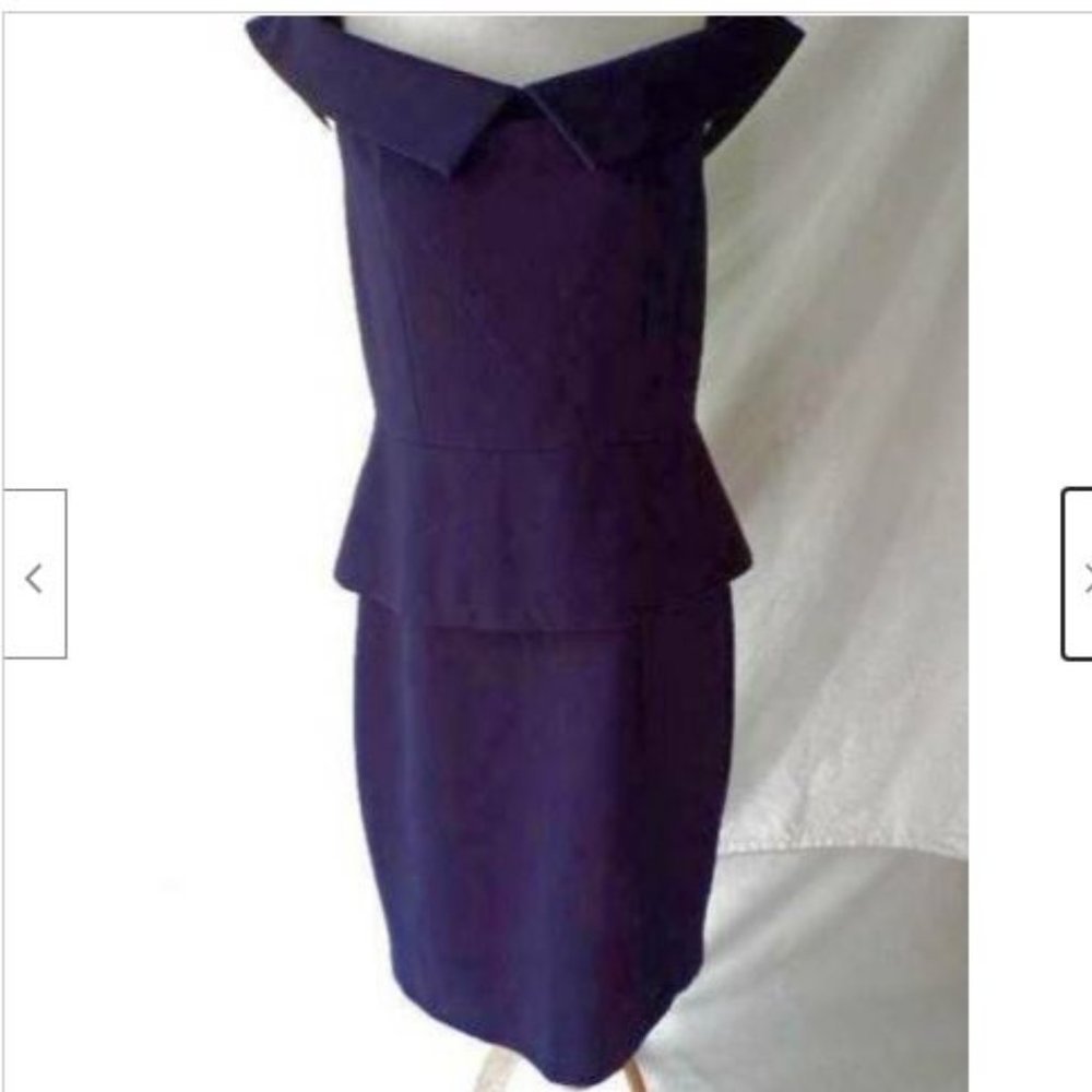 TED BAKER Bardot Off Shoulder Peplum Dress - Picture 10 of 12